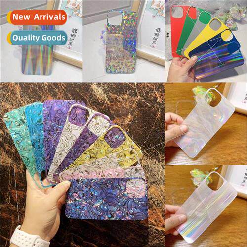 Phone case back card colorful cardboard laser creative 适用
