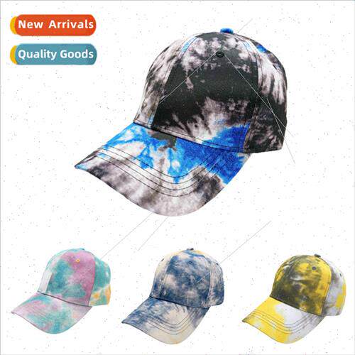 2021 adult tie-dye colorful baseball cap fashion sun hat men