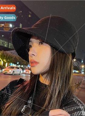 Ruth winter plush fisherman hat hat lambs wool double-sided