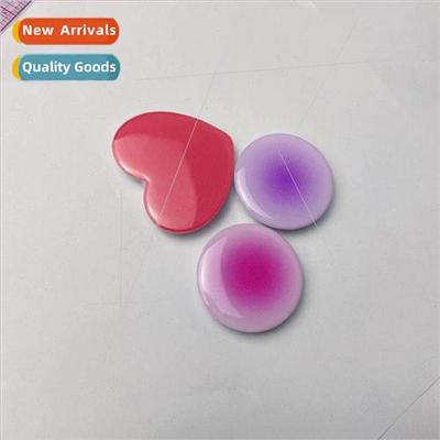 ins creative love round airbag holder drip print phone case