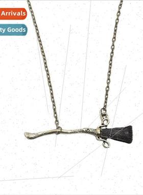 Deathly Hallows Magic Flying Broom Necklace Personalized Cre