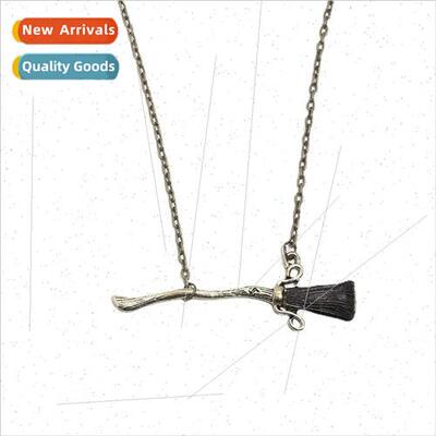 Deathly Hallows Magic Flying Broom Necklace Personalized Cre