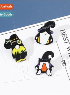 Cartoon Creative Faceless Doll Animation Brooch Bearded Wiza