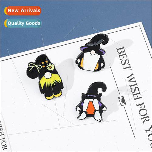 Cartoon Creative Faceless Doll Animation Brooch Bearded Wiza