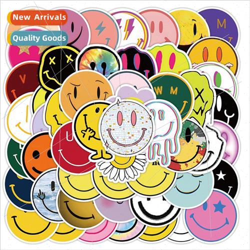 50 new smiley face emoji doodle stickers laptop luggage helm