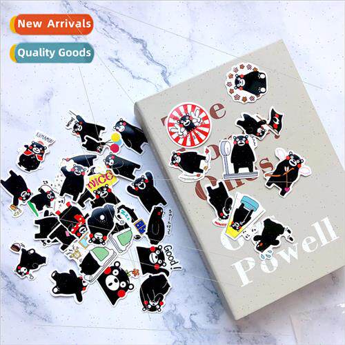 Japan cute bear waterproof cartoon stickers material helmet