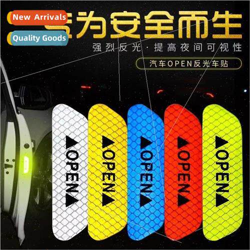 Car door reflective stickers safety warning reflective film