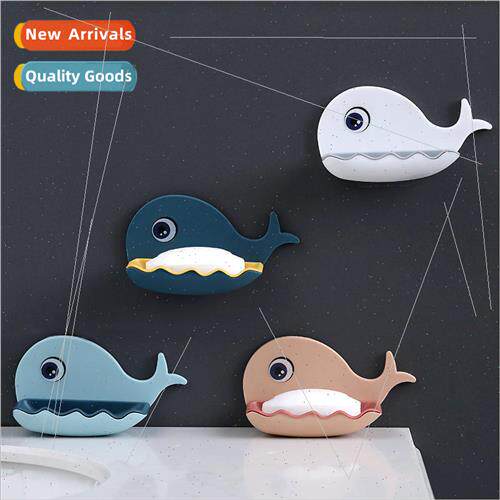 Whale Soap Box Suction Cup Wall Mounted Soap Box Holder Cute