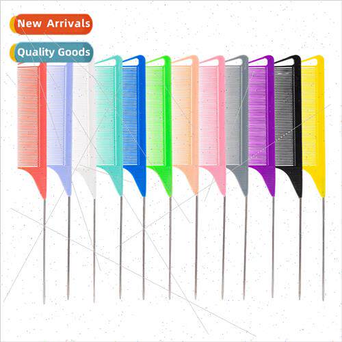 Pin hair picking comb beauty styling comb steel pin barber