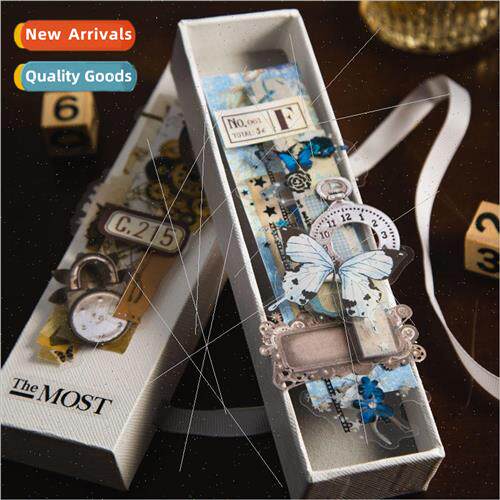 Promenade Memory Series Long Strip Stickers Vintage Alien Hu