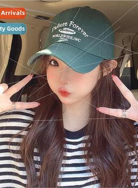 Show face small baseball cap female widened and deepened Kor