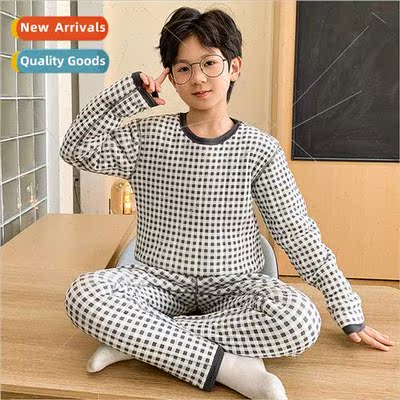 Boys thickened warm clothes suit 2023 fall and winter round