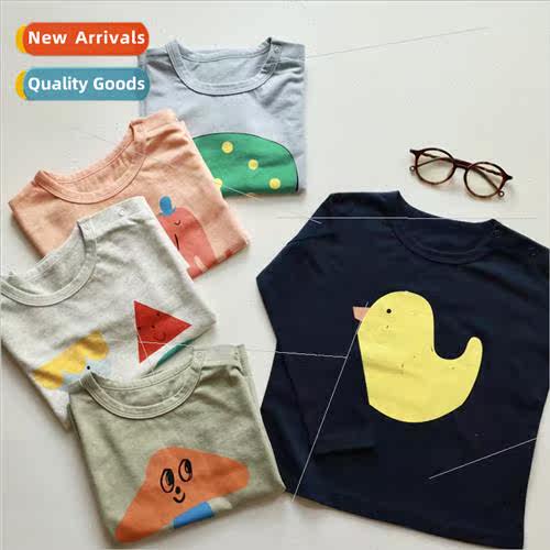 Winter childrens cotton bottoming shirt baby cartoon long-sl