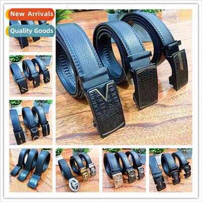 Summer 2023 Belt Mens Automatic Buckle with Body Stamping ne