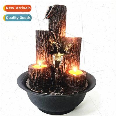 New Resin fountain running water ornament desktop candle fou