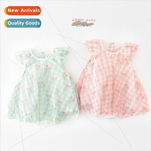 Infant sweet dresses baby girl summer wrap dress sarong newb