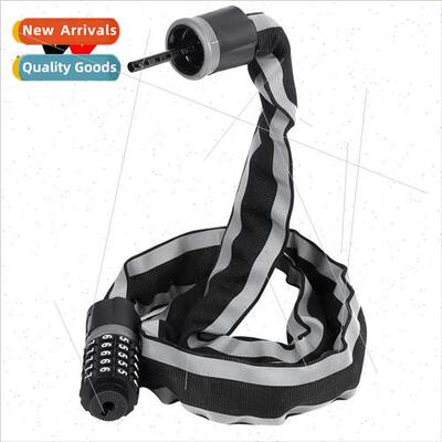 Bicycle reflective combination lock chain lock motorcycle lo