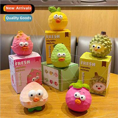 Wood carving wind fruits and vegetables series of resin orna