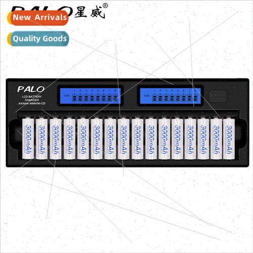 KTV Battery Set LCD Smart Charger + 16 AA3000 Rechargeable B图片