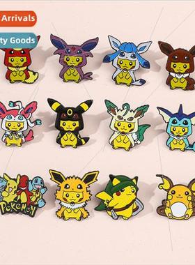 Pikachu brooch Elf Pokémon cute creative badges cartoon ani