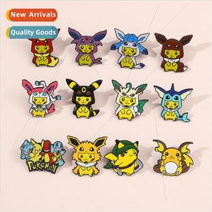 Pokémon cute creative Pikachu cartoon Elf badges ani brooch