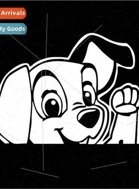 Car motorcycle electric car puppy beckon sticker rear gear b