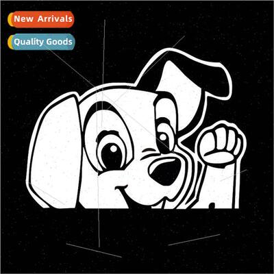 Car motorcycle electric car puppy beckon sticker rear gear b