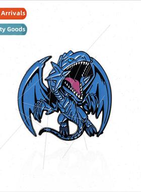 Anime  game king green-eyed white dragon pin cartoon persona