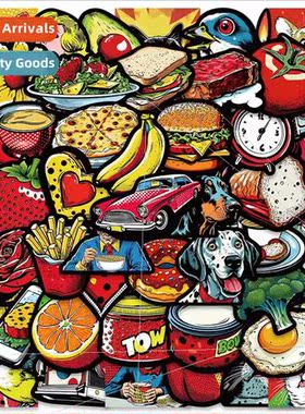 50 Gourmet Retro Food Cartoon Graffiti Stickers ggage Skateb