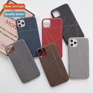 Simple canvas model Apple 13ProMax fabric 11/12 phone case