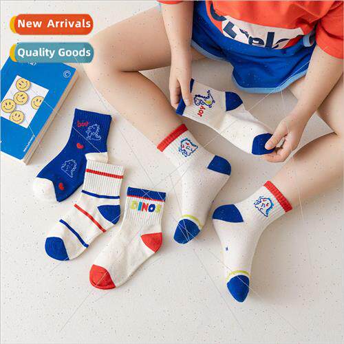 2023 Early Spring Childrens Socks Cute ttle Dinosaur Alphabe