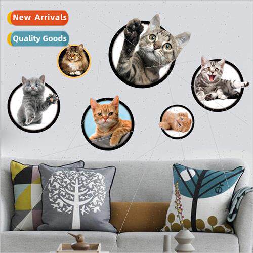 XH6229 cute cartoon kitten wall stickers bedroom childrens r