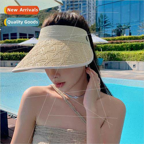Korea hat female fashion fan-shaped large-brimmed straw hat