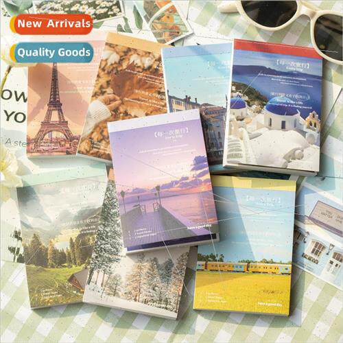 Washi sticker book every trip series ins  postcard handbook
