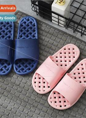 New bathroom slippers female home with couple sandals slippe