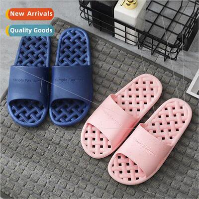 New bathroom slippers female home with couple sandals slippe