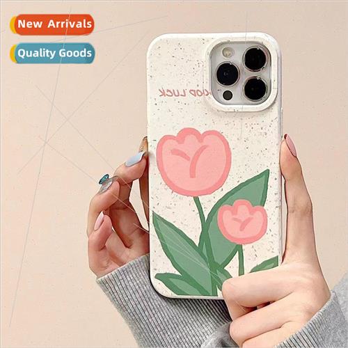 Korean  pink tulip 13/12Pro Max small fresh iPhone11 适用 Ap