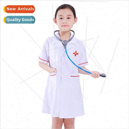 Halloween new childrens doctor costumes cosplay role-playing