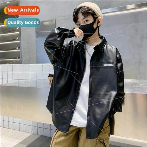 Boys fall leather jacket jacket spring and autumn section ch