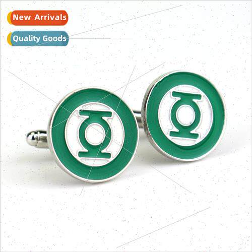 Green Lantern Cufflinks Drip Oil French Cufflinks