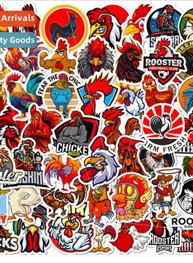 50 rooster cuso doodle stickers personalized cartoon animal