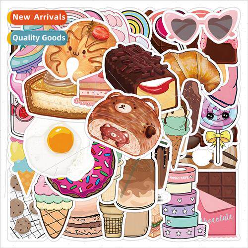 50 -repeating snack stickers cute dessert ice cream candy de