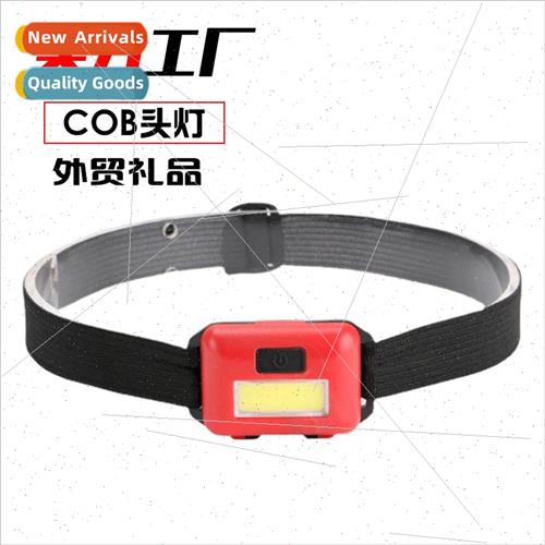 New COB headlamp 3w led mini outdoor headlamp plastic portab