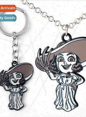 Resident Evil 8 Vampire Lady Dimiscu cosplay necklace keycha