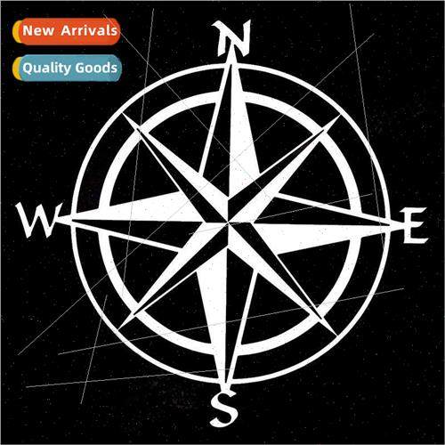New Compass Car Stickers 15cmx15cm Paper Retro Buggy Tuning