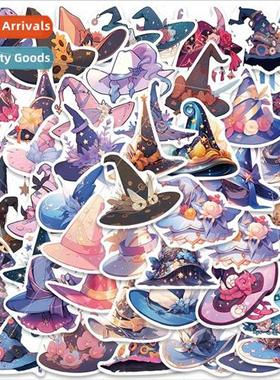 50 new wizard magic hat cartoon stickers luggage notebook gu