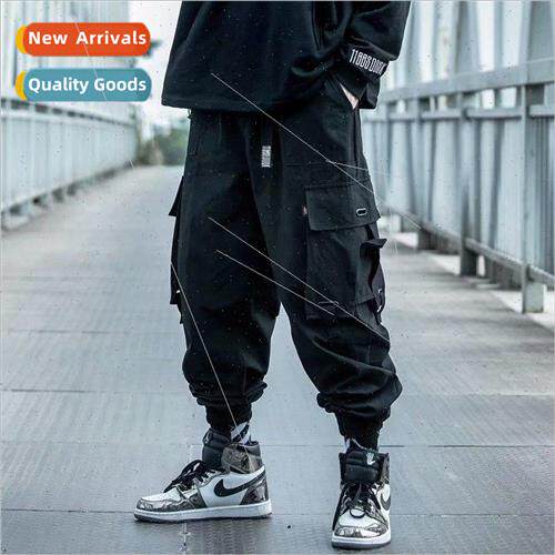 function wind work pants mens spring and summer loose hip-ho