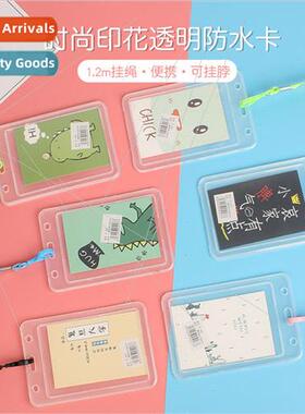 1.2 printed waterproof card holder ID lanyard cell phone stu