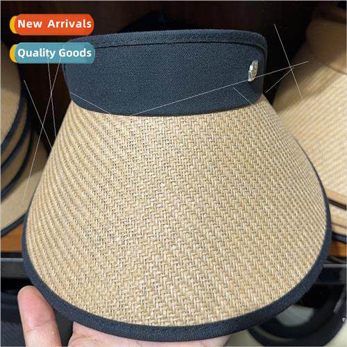 Korean  of the sunscreen anti-UV hollow top straw hat ins fe