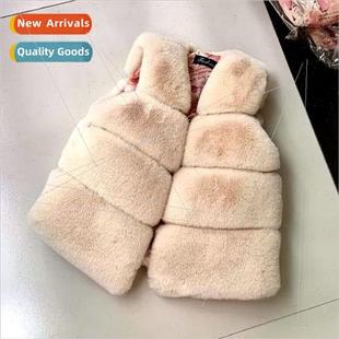 and winter middle 2023 big vest fall fur Style childrens